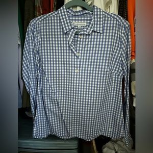Blue gingham Southern Tide button down